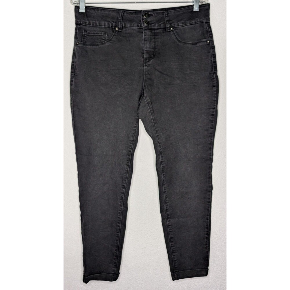 Royalty Denim Straight Jeans Women's Size 10 (33x26) Black Stretch (994)